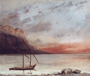 Naplemente a Leman-tó felett, 1874